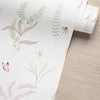 Papel de Parede Adesivo Jardim Rosa