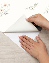 Papel de Parede Adesivo Floral Aquarela Delicada
