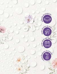 Papel de Parede Adesivo Floral Aquarela Delicada