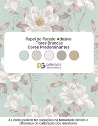 Papel de Parede Adesivo Flores Amarelas