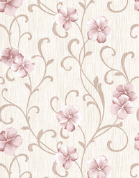 KIT DE 6 ROLOS - 1,00m x 50cm - Papel de Parede Adesivo Flores Peônias Rosas