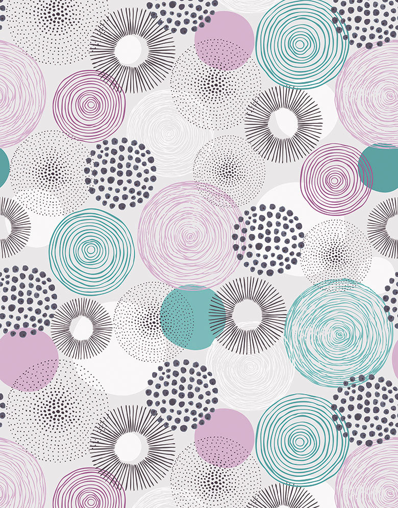 Papel de Parede Adesivo Círculos Festa