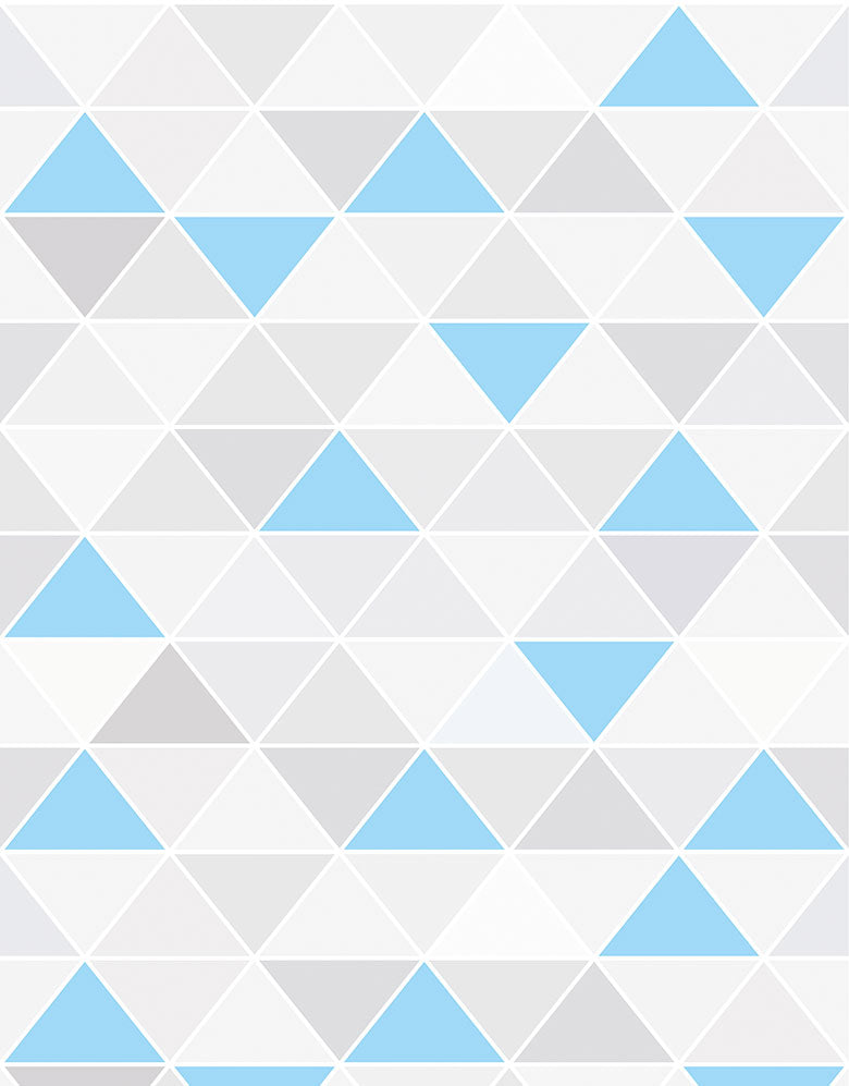 Papel de Parede Adesivo Triângulo Azul Céu