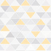 Papel de Parede Adesivo Triângulo Amarelo Canarinho
