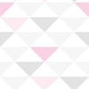 Papel de Parede Adesivo Triângulo Rosa