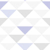 Papel de Parede Adesivo Triângulo Roxo