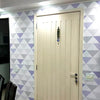 Papel de Parede Adesivo Triângulo Roxo