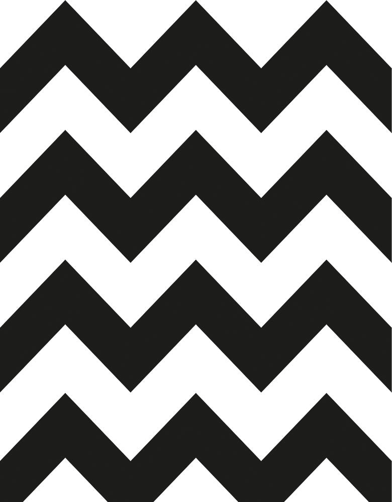 Papel de Parede Adesivo Chevron Preto