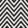 KIT DE 3 ROLOS - 2,50m x 50cm - Papel de Parede Adesivo Chevron Preto e Branco