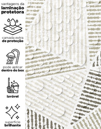 KIT DE 3 ROLOS - 2,50m x 50cm - Papel de Parede Adesivo Jornal Reciclável