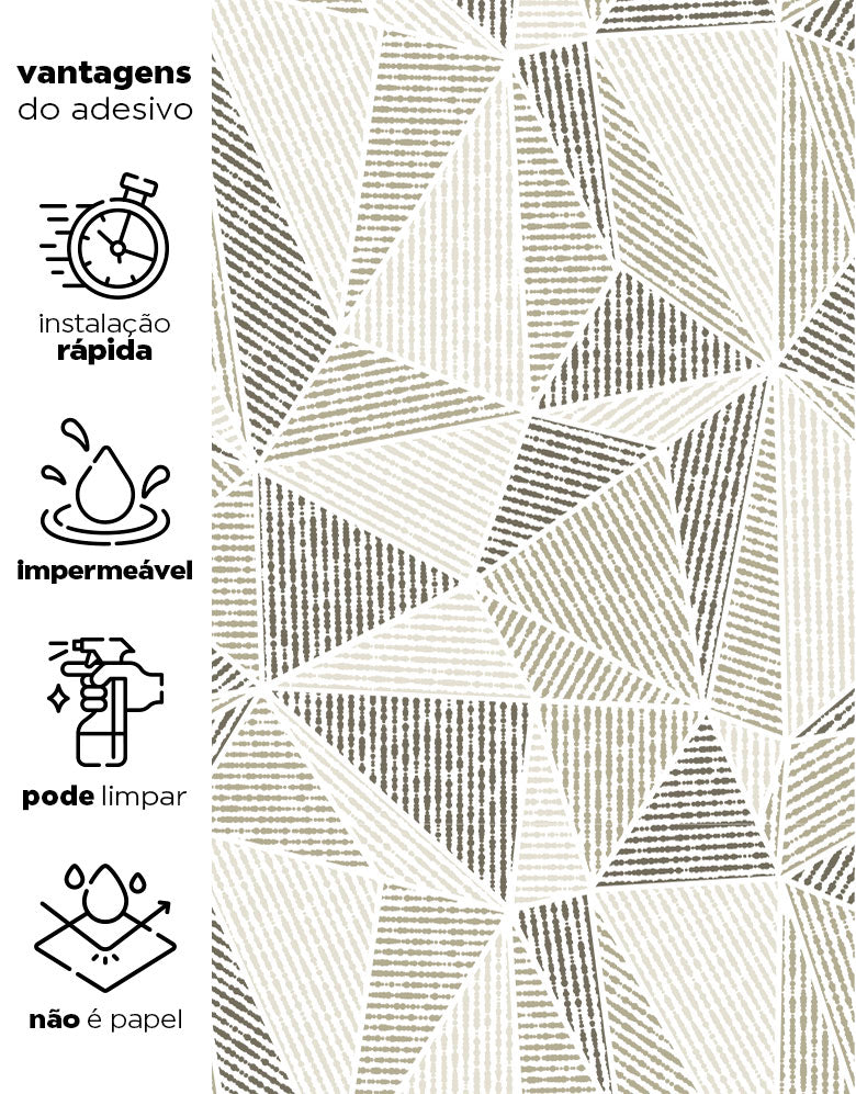 KIT DE 3 ROLOS - 2,50m x 50cm - Papel de Parede Adesivo Jornal Reciclável