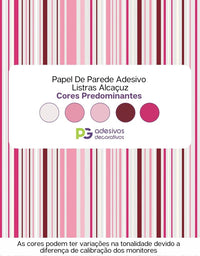 Papel De Parede Adesivo Listras Alcaçuz