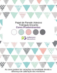 Papel de Parede Adesivo Triângulo Encanto