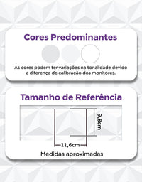 KIT DE 2 ROLOS - 2,50m x 50cm - Papel de Parede Adesivo 3D White