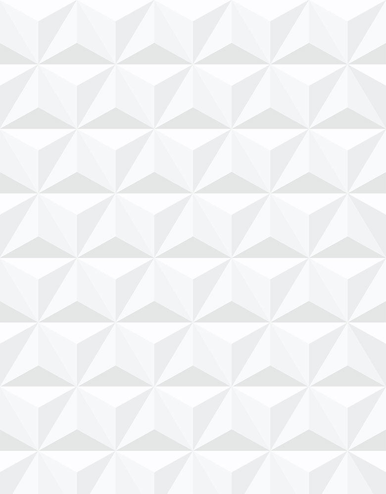 KIT DE 2 ROLOS - 2,50m x 50cm - Papel de Parede Adesivo 3D White