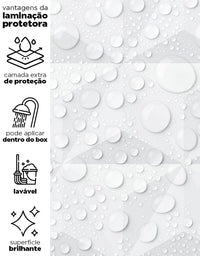 KIT DE 2 ROLOS - 2,50m x 50cm - Papel de Parede Adesivo 3D White