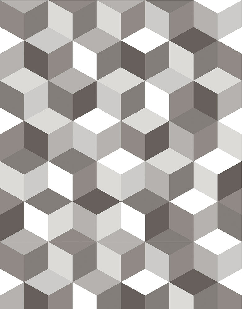 Papel de Parede Adesivo Cubos