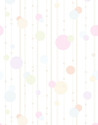 Papel De Parede Adesivo Cortina de Bolinhas