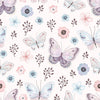Papel de Parede Adesivo Flores E Borboletas