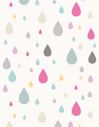 Papel de Parede Adesivo Gotas Coloridas