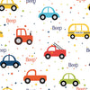KIT DE 5 ROLOS - 1,50m x 50cm - Papel de Parede Adesivo Carrinhos Beep Beep