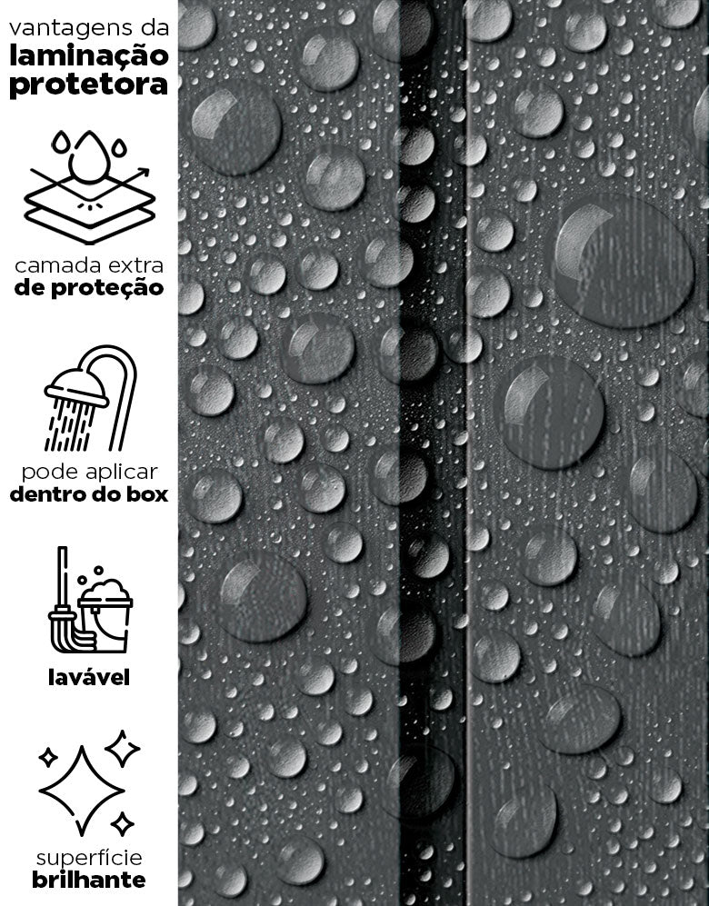 Papel de Parede Madeira Ripada Larga Grafito