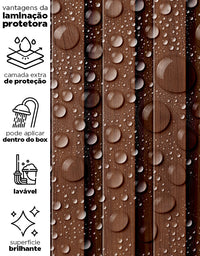 Papel de Parede Madeira Ripada Fina Capuccino