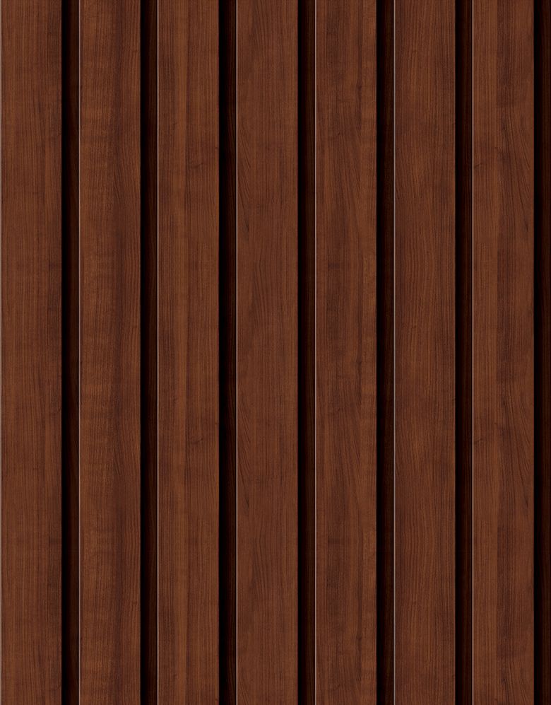 KIT DE 2 ROLOS - 2,50m x 50cm - Papel de Parede Madeira Ripada Larga Capuccino