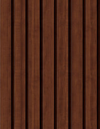 KIT DE 2 ROLOS - 2,50m x 50cm - Papel de Parede Madeira Ripada Larga Capuccino