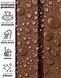 KIT DE 2 ROLOS - 2,50m x 50cm - Papel de Parede Madeira Ripada Larga Capuccino
