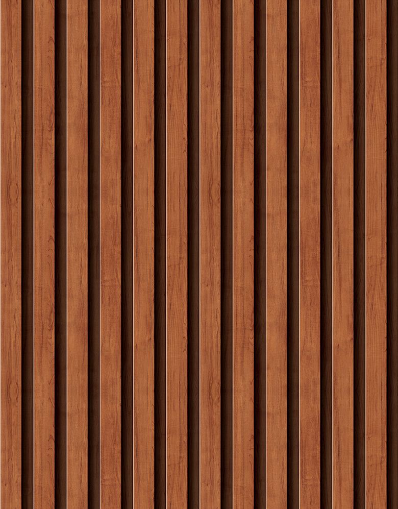 Papel de Parede Madeira Ripada Fina Canela