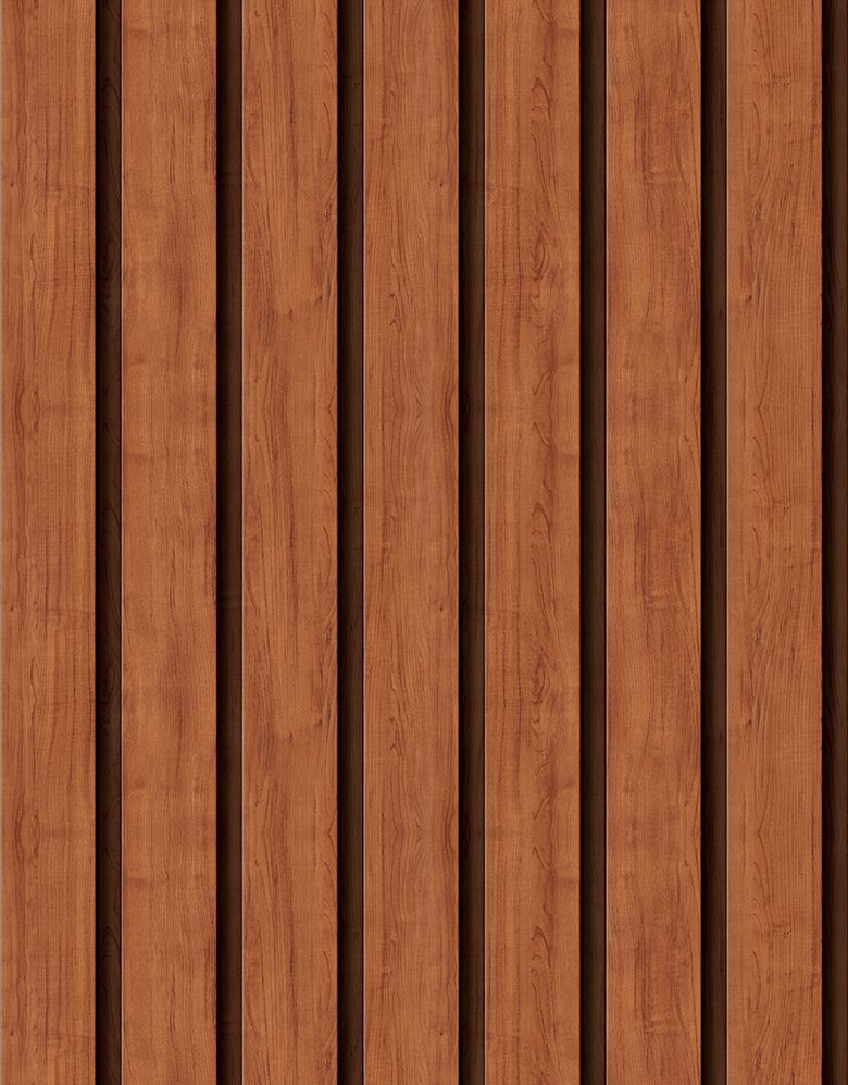 Papel de Parede Madeira Ripada Larga Canela