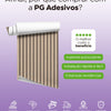 KIT DE 5 ROLOS - 1,00m x 50cm - Papel de Parede Madeira Ripada Fina Amêndoa