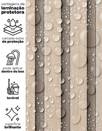 Papel de Parede Madeira Ripada Fina Amêndoa