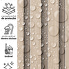 KIT DE 5 ROLOS - 1,00m x 50cm - Papel de Parede Madeira Ripada Fina Amêndoa