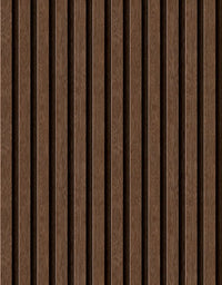 Papel de Parede Madeira Ripada Fina Cacau