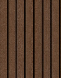 Papel de Parede Madeira Ripada Larga Cacau