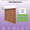 KIT DE 6 ROLOS - 2,50m x 50cm - Papel de Parede Ripas de Madeira Cerejeira