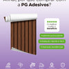 KIT DE 3 ROLOS - 3,00m x 50cm - Papel de Parede Madeira Ripada Larga Avelã