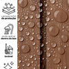 KIT DE 3 ROLOS - 3,00m x 50cm - Papel de Parede Madeira Ripada Larga Avelã
