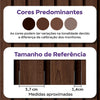 KIT DE 3 ROLOS - 2,50m x 50cm - Papel de Parede Madeira Ripada Larga Chocolate