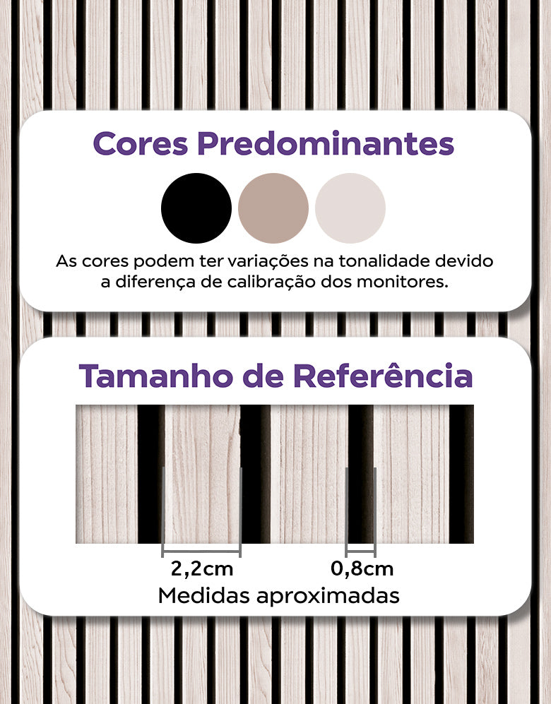 Papel de Parede Madeira Ripada Clean