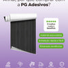 KIT DE 6 ROLOS - 3,00m x 50cm - Papel de Parede Madeira Ripada Preta