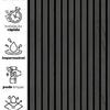 KIT DE 6 ROLOS - 3,00m x 50cm - Papel de Parede Madeira Ripada Preta