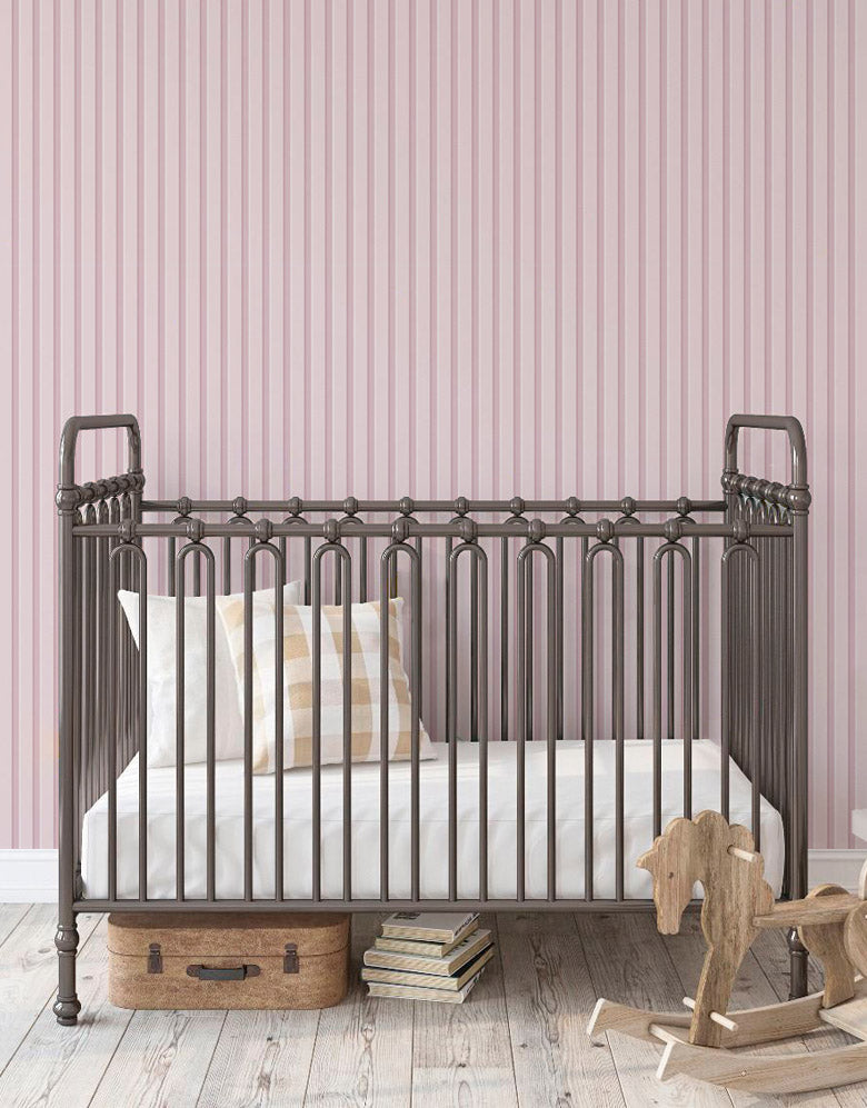 Papel de Parede Madeira Ripada Rosa