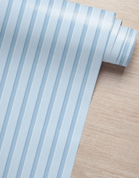 Papel de Parede Adesivo Madeira Ripada Azul Bebê