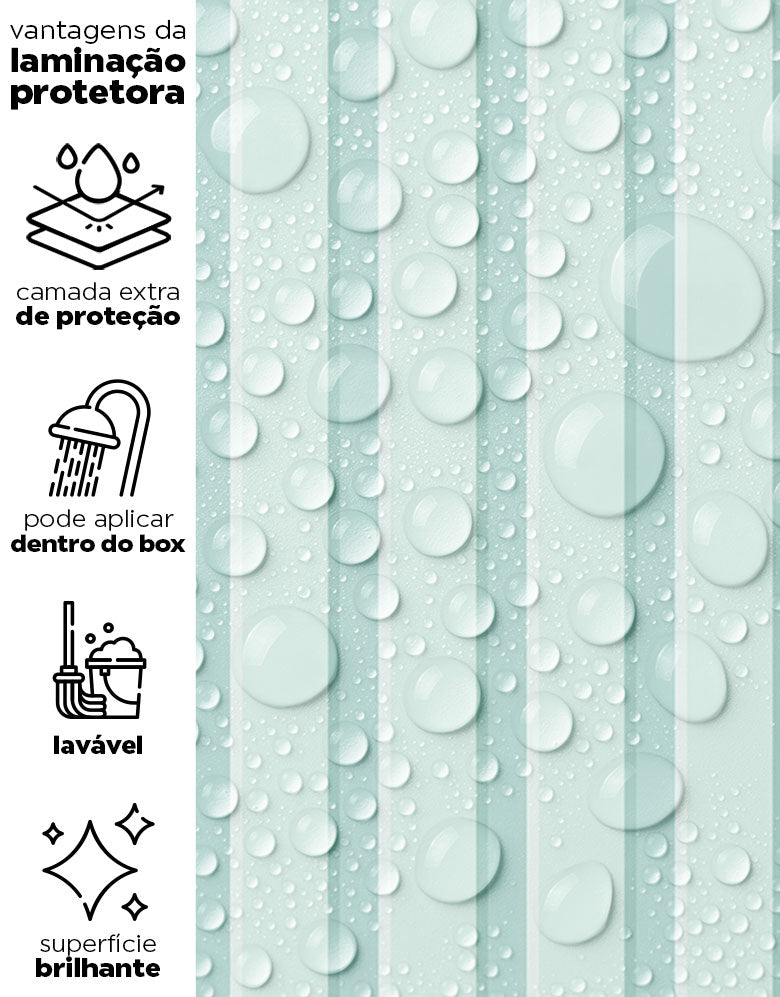 Papel de Parede Madeira Ripada Verde Menta