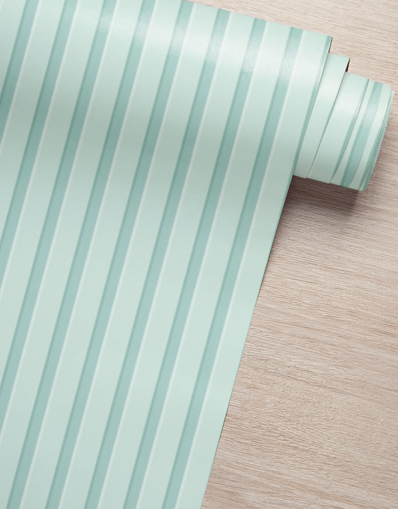 Papel de Parede Madeira Ripada Verde Menta