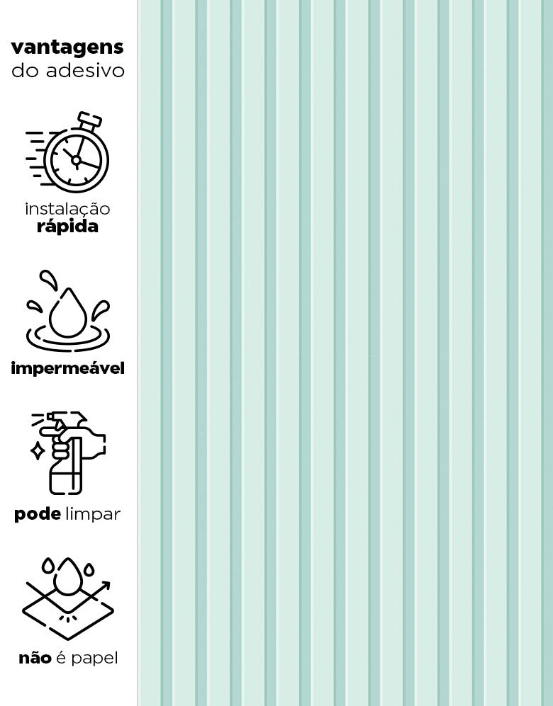 Papel de Parede Madeira Ripada Verde Menta