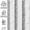 KIT DE 7 ROLOS - 1,00m x 50cm - Papel de Parede Madeira Ripada Fina Vanilla